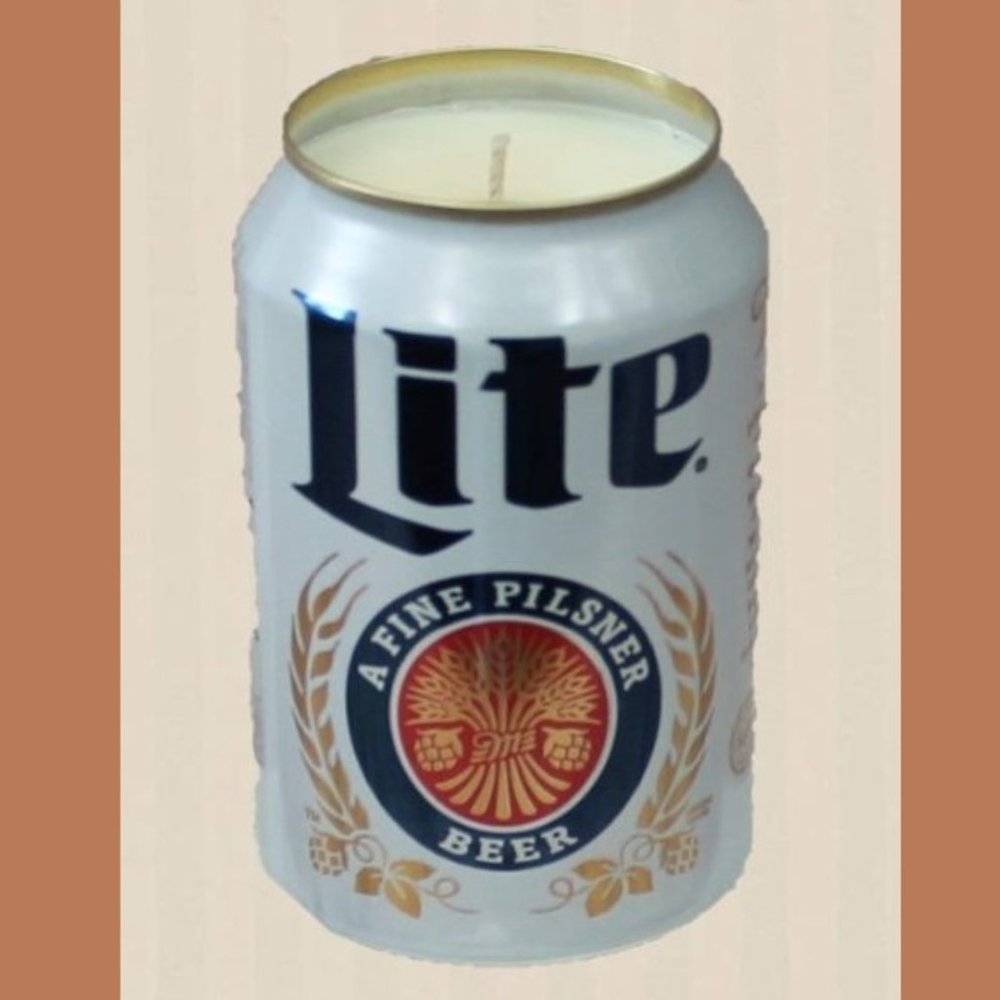 NEW 12oz Miller Lite Beer Can Candle Candles Scented